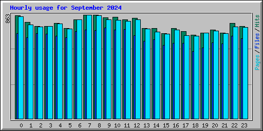 Hourly usage for September 2024
